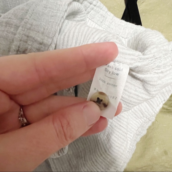 Marine Layer Cecilia Popover top tunic Grey Size S - Picture 7 of 7